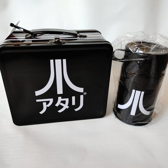 ThinkGeek Atari Japanese Katakana Tin Lunchbox - Picture 1 of 4